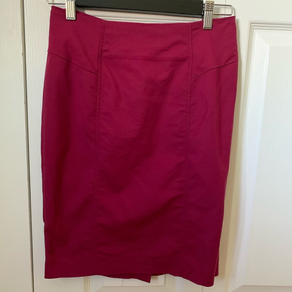 Burgundy Forever21 Pencil Skirt